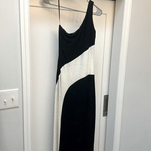 Betsy and Adam Sparkle One Shoulder Dress